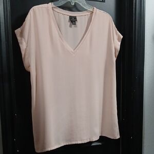 Worthington Blush V-Neck Dolman Sleeve Blouse